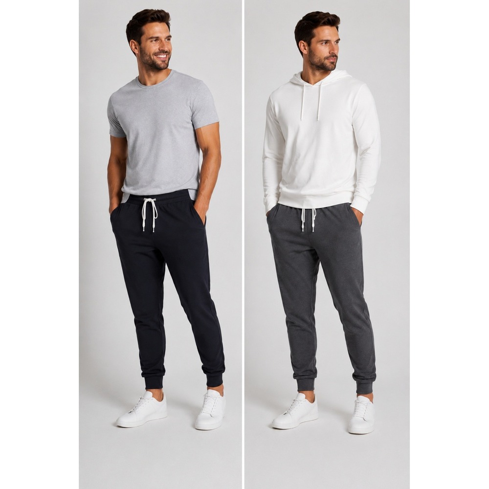 Vuori Meta Jogger Mens Medium Black Charcoal Grey Performance Pants Lot of 2
